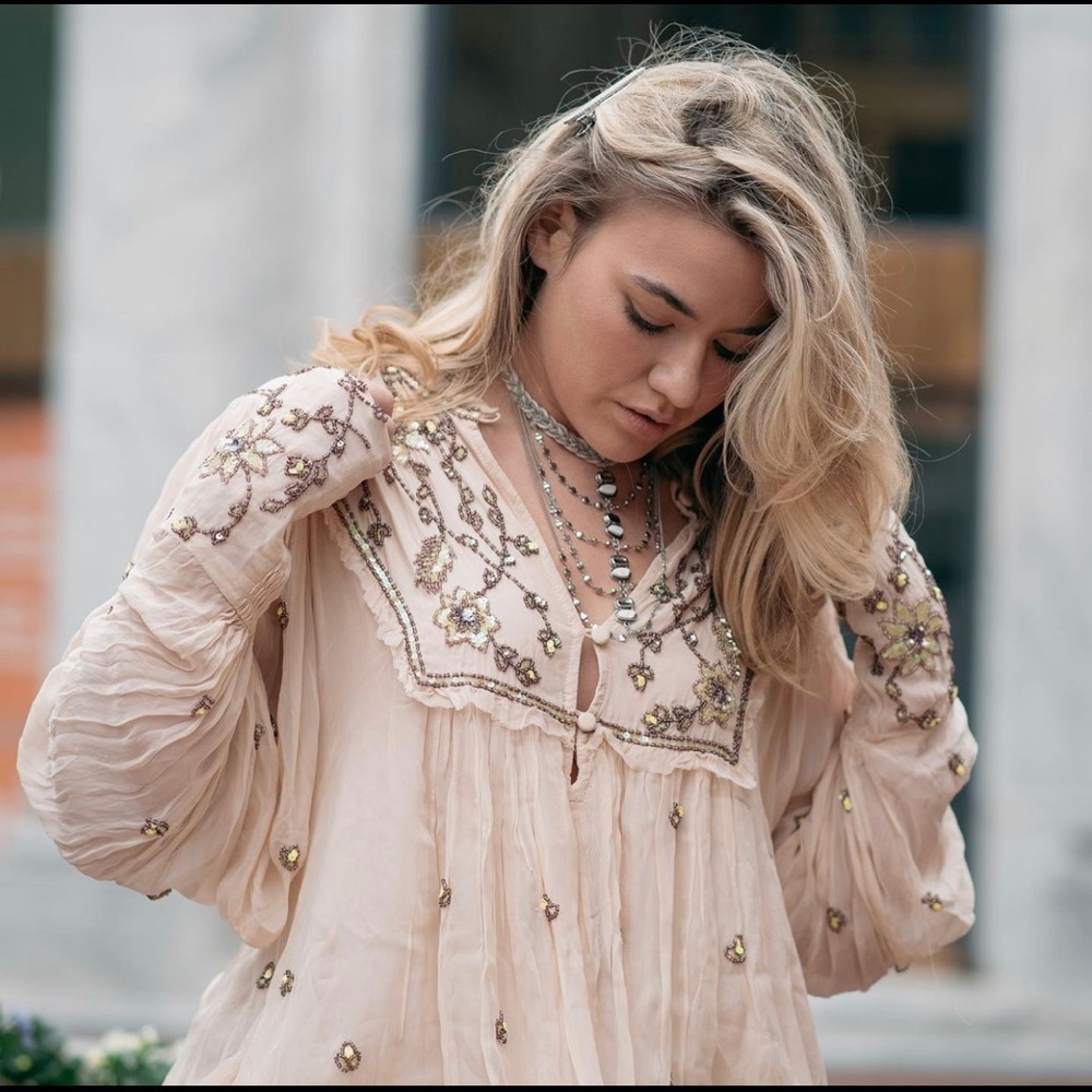 Free People Bali Golden Sun Dress
